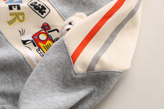 SSX220824-143 ترينج دبدوب قطن ربيعي خريفي قطعتين (بلوزة + بنطلون)