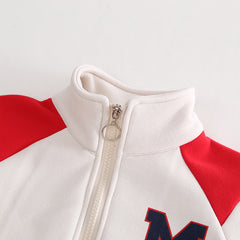 SSX220824-27 طقم ولادي شتوي تقيل مبطن فرو بالكامل قطعتين ( بلوزة + بنطلون)