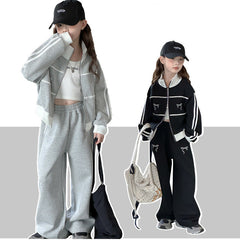 WZH191124-20 بدلة قطنية فخمة قطعتين ( جكيت + بنطلون) ربيعي خريفي