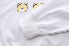 SSX220824-162 طقم 3 قطع ( فست صوف + بلوزة قطنية + بنطلون جينز)