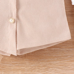 EU120424-19 طقم بناتي 4 قطع ( بلوزة + شورت + طاقية + لفحة)