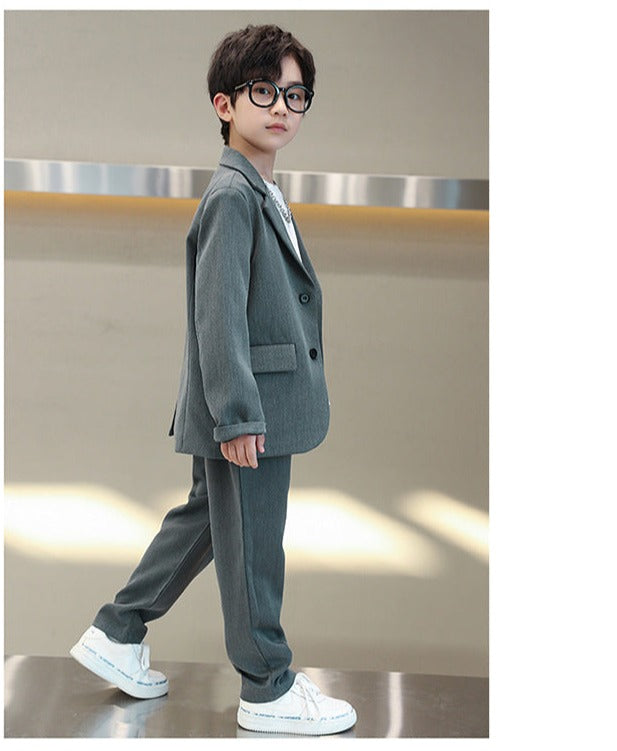 RM1227-33 بدلة ولادي ناعمة ورسمية لجميع المناسبات والاعياد قطعتين ( جكيت + بنطلون)