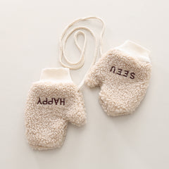 SSX220824-55 طقم ولادي شتوي تقيل مبطن فرو بالكامل 3 قطع ( بلوزة + بنطلون + قفازات)