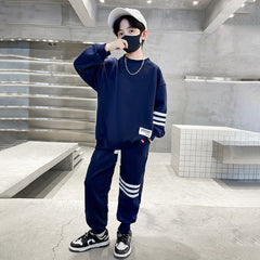 WZ261124-44 بدلة رياضية قطنية ربيعي خريفي قطعتين ( بلوزة + بنطلون)