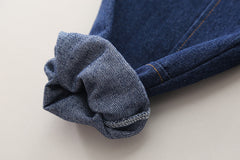 SSN040924-4 طقم جينز ولادي خريفي ربيعي 3 قطع ( بلوزة قطن + جكيت جينز + بنطلون جينز )