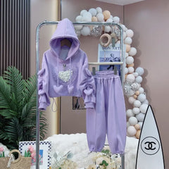 WZH191124-6 طقم قطعتن ( بلوزة + بنطلون)