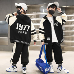 WZS040924-16 طقم سبورت شتوي مبطن فرو بالكامل قطعتين ( جكيت + بنطلون)