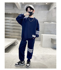 WZ261124-44 بدلة رياضية قطنية ربيعي خريفي قطعتين ( بلوزة + بنطلون)