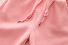 SSN040924-64 طقم بناتي ميكي قطن دافي خريفي ربيعي قطعتين ( بلوزة + بنطلون)