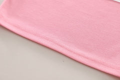 SSN040924-11 طقم بناتي صيفي قطعتين ( بلوزة + بنطلون)