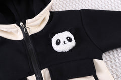 SSX220824-35 ترينج شتوي خريفي تقيل مبطن فرو قطعتين ( جكيت + بنطلون)