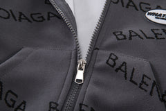 SSX220824-182 طقم ولادي قطن خريفي ربيعي 3 قطع ( جكيت + بلوزة + بنطلون)