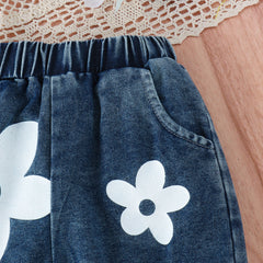 EU120424-33 طقم صيفي قطعتين (بلوزة + بنطلون)