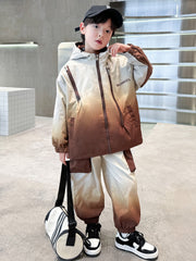 WZH301124-60  بدلة ربيعي صيفي خريفي ستان قطعتين ( جكيت + بنطلون)