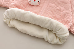 SSN040924-27 طقم بناتي شتوي قطعتين مبطن فرو بالكامل ( بلوزة + بنطلون)