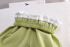 SSX220824-150 طقم ولادي قطن تقيل خريفي ربيعي ( بلوزة + بنطلون)