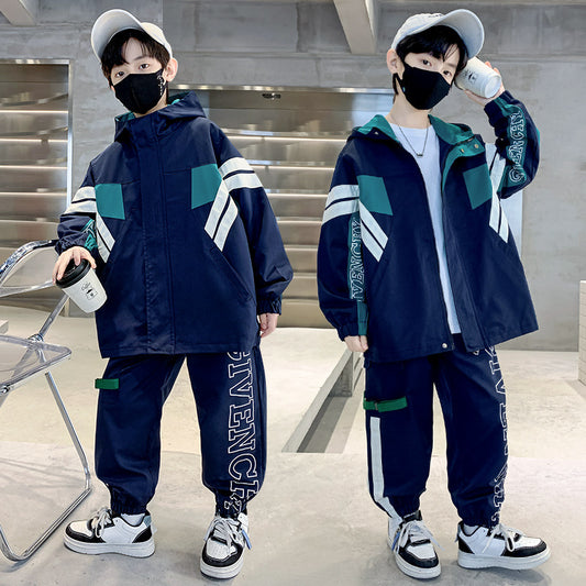 WZ261124-8 ترينج ستان قطعتين ( جكيت + بنطلون) ربيعي صيفي خريفي