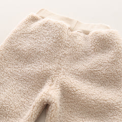 SSX220824-55 طقم ولادي شتوي تقيل مبطن فرو بالكامل 3 قطع ( بلوزة + بنطلون + قفازات)