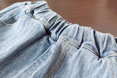 SSX220824-125 طقم جينز ولادي قطعتين ( بلوزة + بنطلون جينز) خريفي ربيعي