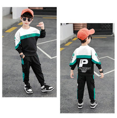 WZS040924-2 طقم سبورت قطن خريفي قطعتين ( بلوزة + بنطلون )