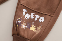 SSX220824-142 طقم ولادي قطعتين ( بلوزة + بنطلون) خريفي ربيعي