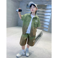 WZH301124-1 طقم صيفي قطعتين ( جكيت + شورت طويل)