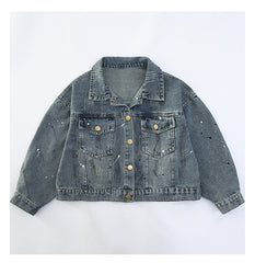 WZH191124-10 طقم جينز قطعتين (جكيت + بنطلون )