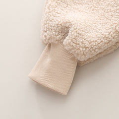 SSX220824-55 طقم ولادي شتوي تقيل مبطن فرو بالكامل 3 قطع ( بلوزة + بنطلون + قفازات)