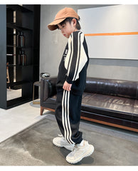 WZH301124-50 بدلة سبورت قطنية ربيعي خريفي قطعتين ( بلوزة + بنطلون)