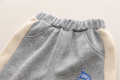 SSX220824-143 ترينج دبدوب قطن ربيعي خريفي قطعتين (بلوزة + بنطلون)