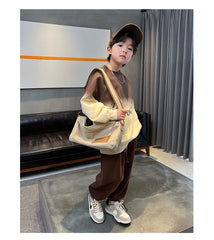 WZH301124-54  ترينج ولادي خريفي شتوي تقيلة قطعتين ( بلوزة + بنطلون)