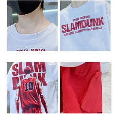 WZH301124-20 بردلة رياضية صيفية ماركة سلام دانك قطعتين ( بلوزة + شورت)