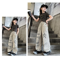 RM150424-9 طقم صيفي سبورت قطعتين ( بلوزة + بنطلون)