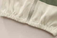 SSN040924-48 طقم تقيل خريفي ربيعي 4 قطع ( بلوزة + جكيت + حقيبة + بنطلون)