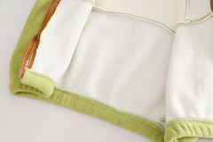 SSX220824-48P طقم ولادي شتوي تقيل مبطن فرو بالكامل قطعتين ( بلوزة + بنطلون)