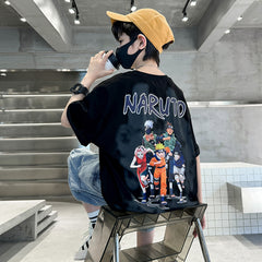 WZH301124-10 تيشيرت قطن أصلي ماركة ناروتو غسيل ولبس