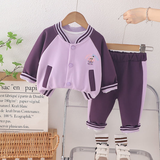 SSX220824-110 ترينج قطعتين قطن 100% (جكيت + بنطلون )