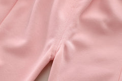 SSN040924-56 طقم بناتي ربيعي خريفي قطن تقيل 3 قطع ( جكيت + بنطلون + حقيبة)