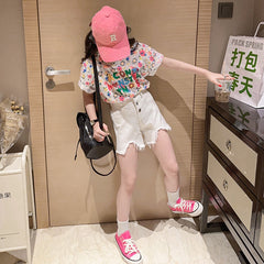 RM150424-16 بلوزة بناتي صيفي