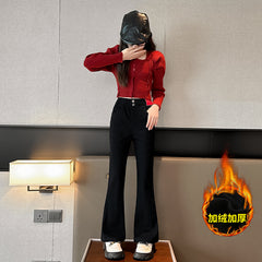 WZH191124-24 بنطلون خامة تقيلة خريفي شتوي