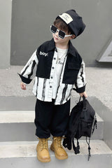 RM1227-41 طقم ولادي قطعتين ( قميص + بنطلون)