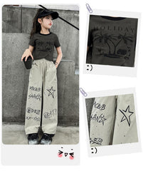 RM150424-9 طقم صيفي سبورت قطعتين ( بلوزة + بنطلون)