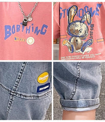 FU14042024-53 طقم ولادي قطعتين ( بلوزة + بنطلون)