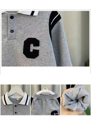 SSX220824-128 ترينج ولادي ربيعي قطعتين ( بلوزة + بنطلون)