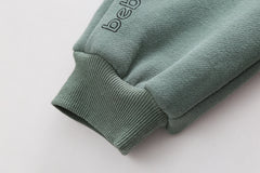 SSX220824-43 طقم ولادي شتوي تقيل مبطن فرو بالكامل قطعتين ( جكيت + بنطلون)