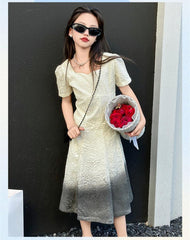 RM150424-33 فستان بناتي مودرن ناعم