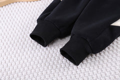 SSX220824-35 ترينج شتوي خريفي تقيل مبطن فرو قطعتين ( جكيت + بنطلون)