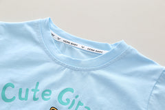 SSX220824-80 طقم صيفي 3 قطع ( بلوزة + شورت + شنتة)