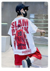 WZH301124-20 بردلة رياضية صيفية ماركة سلام دانك قطعتين ( بلوزة + شورت)