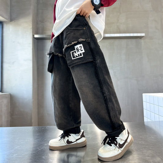 WZH301124-15 بنطلون جينز ستايل